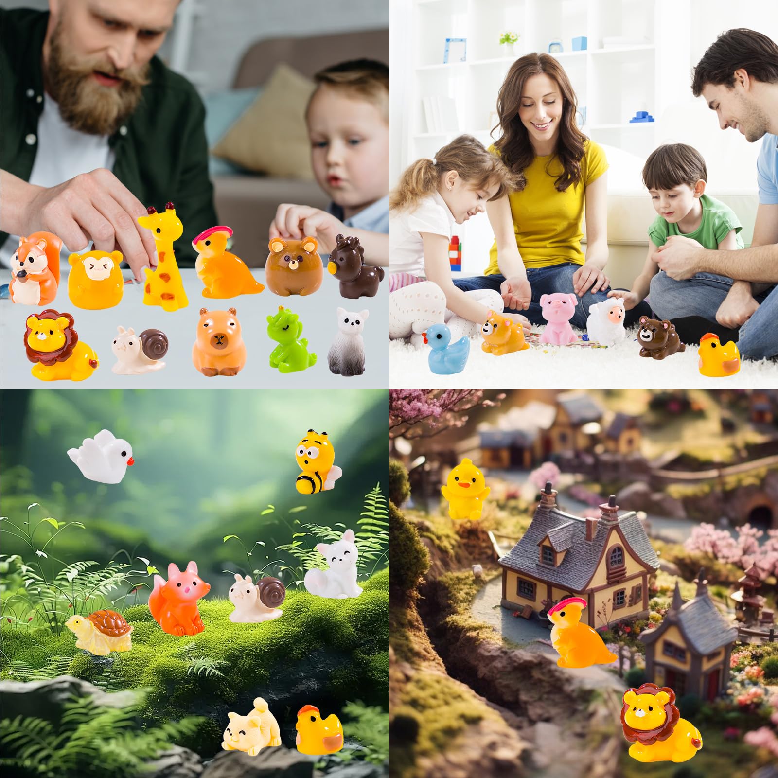 pkaoakyo duck figurine for pond scenes and fairy gardens