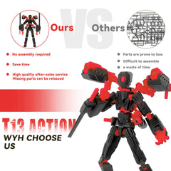PkghoKids T13 fully articulated figure enables dynamic posing.