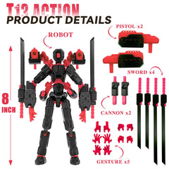 PkghoKids T13 includes multiple weapons for customization.