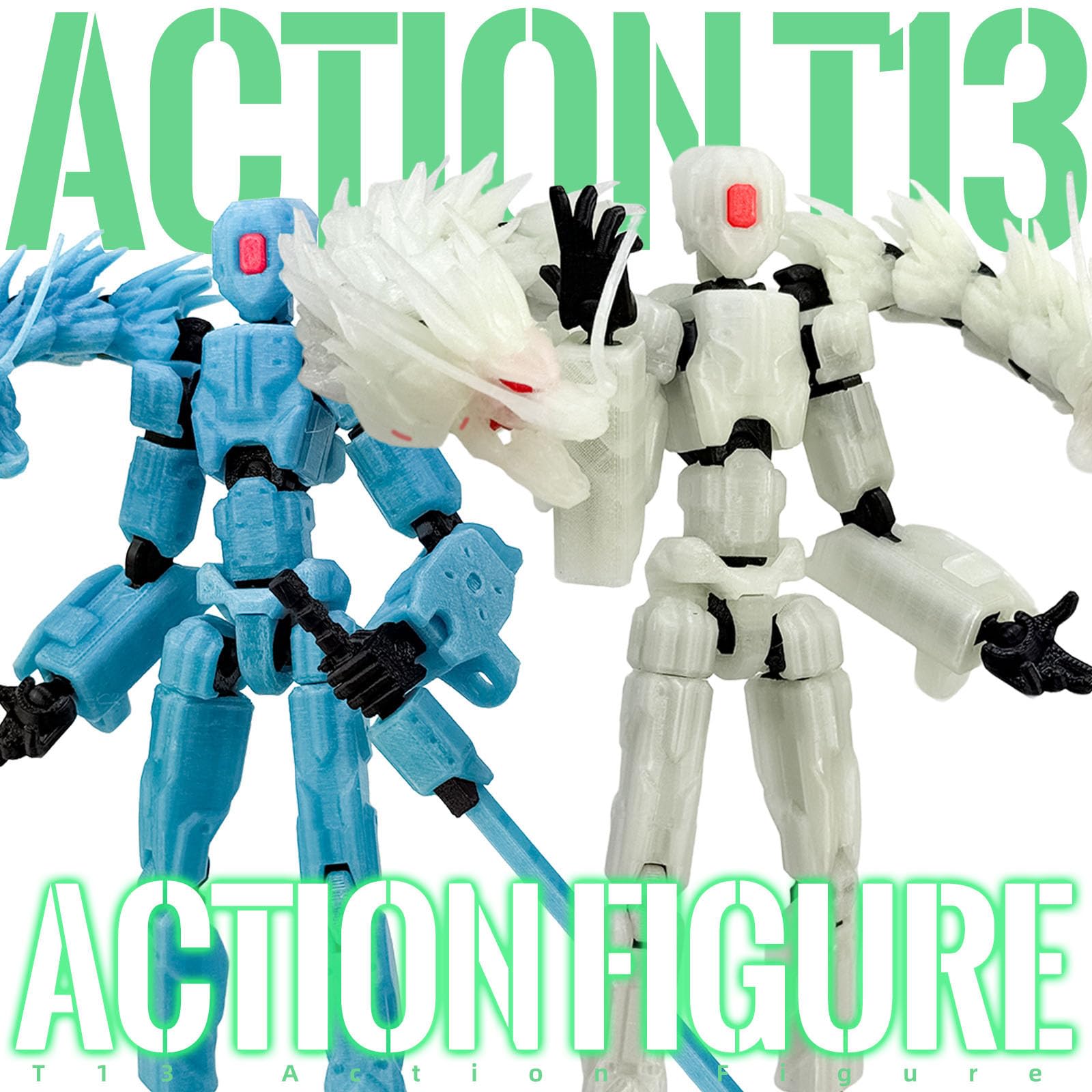 Multi-jointed movability supports creative posing.
