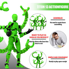 PkghoKids T13 desktop decoration with vibrant luminous green color.