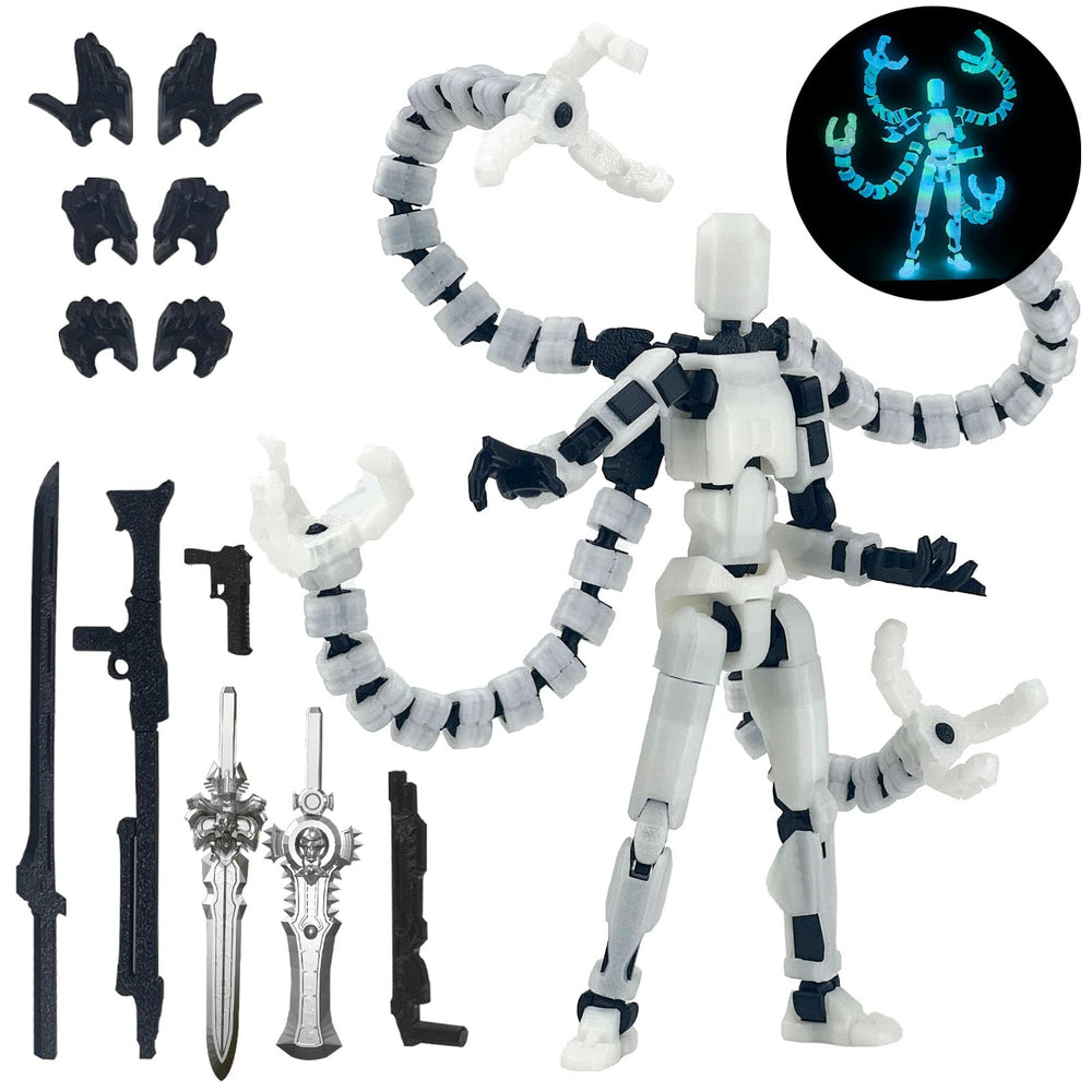 PkghoKids T13 luminous action figure front view for display and pose reference.