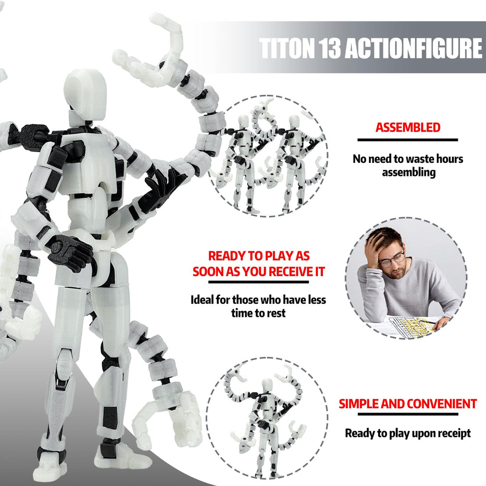 PkghoKids T13 movable joints enable dynamic poses for sketching and dioramas