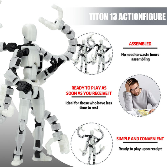 PkghoKids T13 movable joints enable dynamic poses for sketching and dioramas