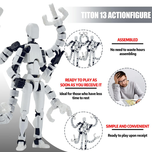 PkghoKids T13 articulated joints enable flexible posing for art references.