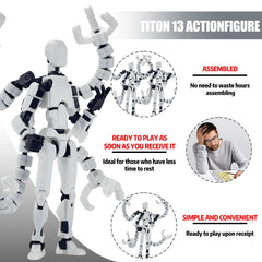 PkghoKids T13 articulated joints enable flexible posing for art references.