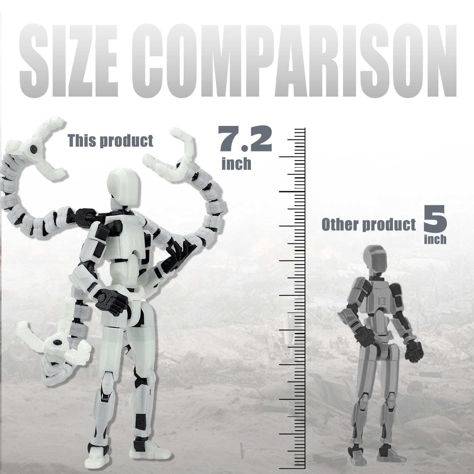 PkghoKids T13 multi-jointed figure in mid pose ideal for photography props.