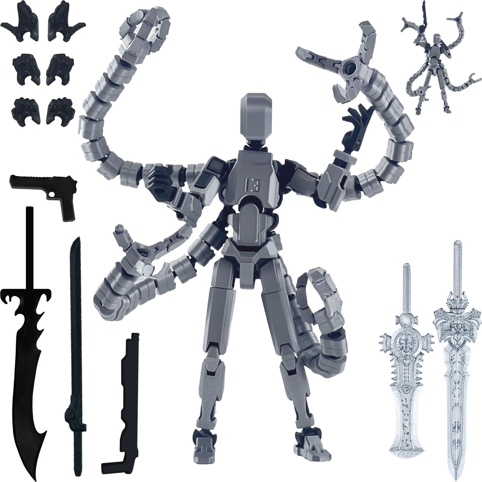 PkghoKids T13 multi-jointed figure enables expressive poses for photos.