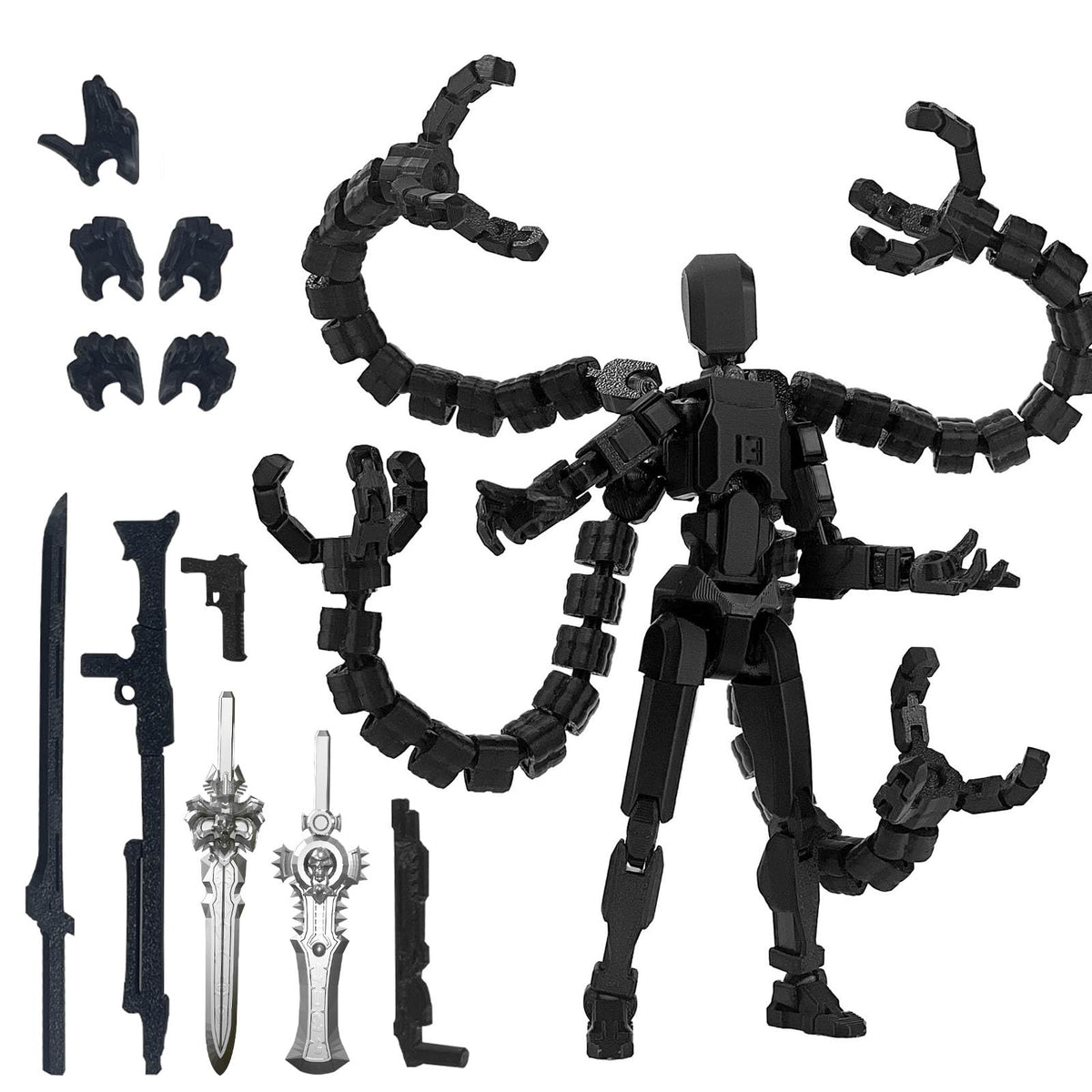 PkghoKids T13 Nova seven-point-two-inch action figure in dynamic pose for display.
