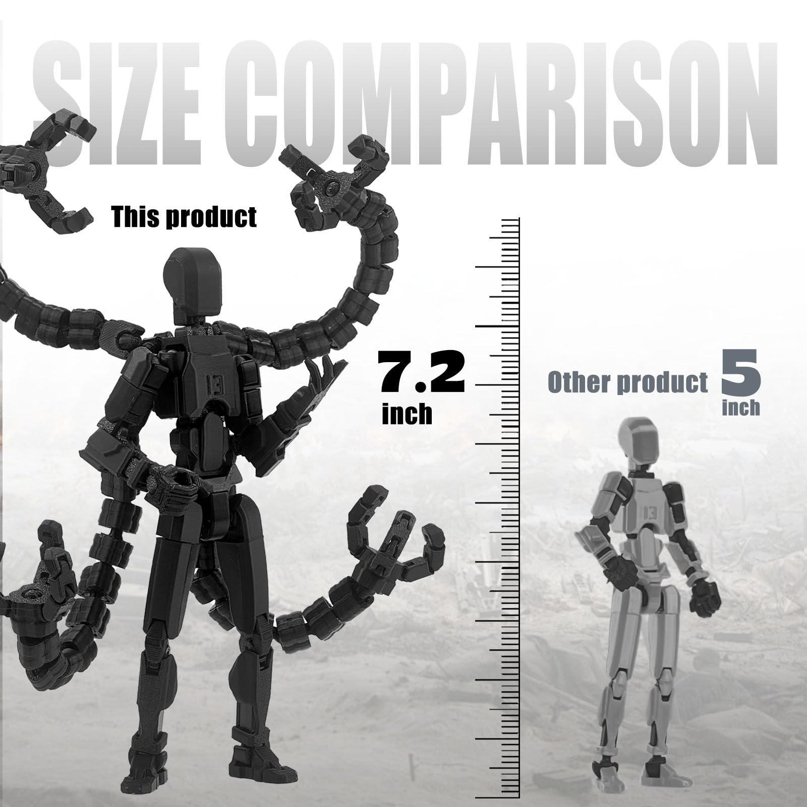 PkghoKids T13 Nova six poses setup for creative sketches and tabletop scenes.