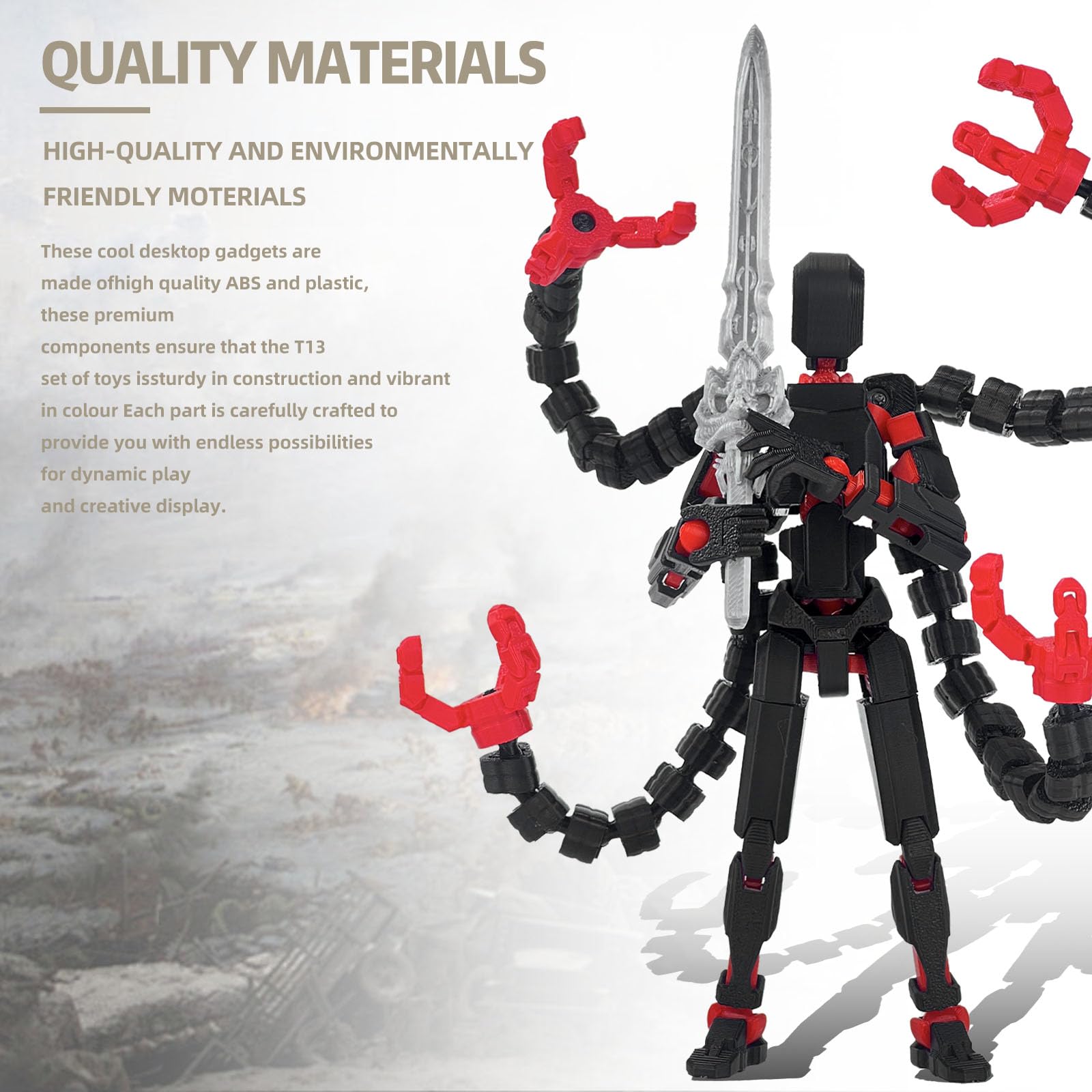 PkghoKids T13 PETG-made durability supports long-lasting display and play.
