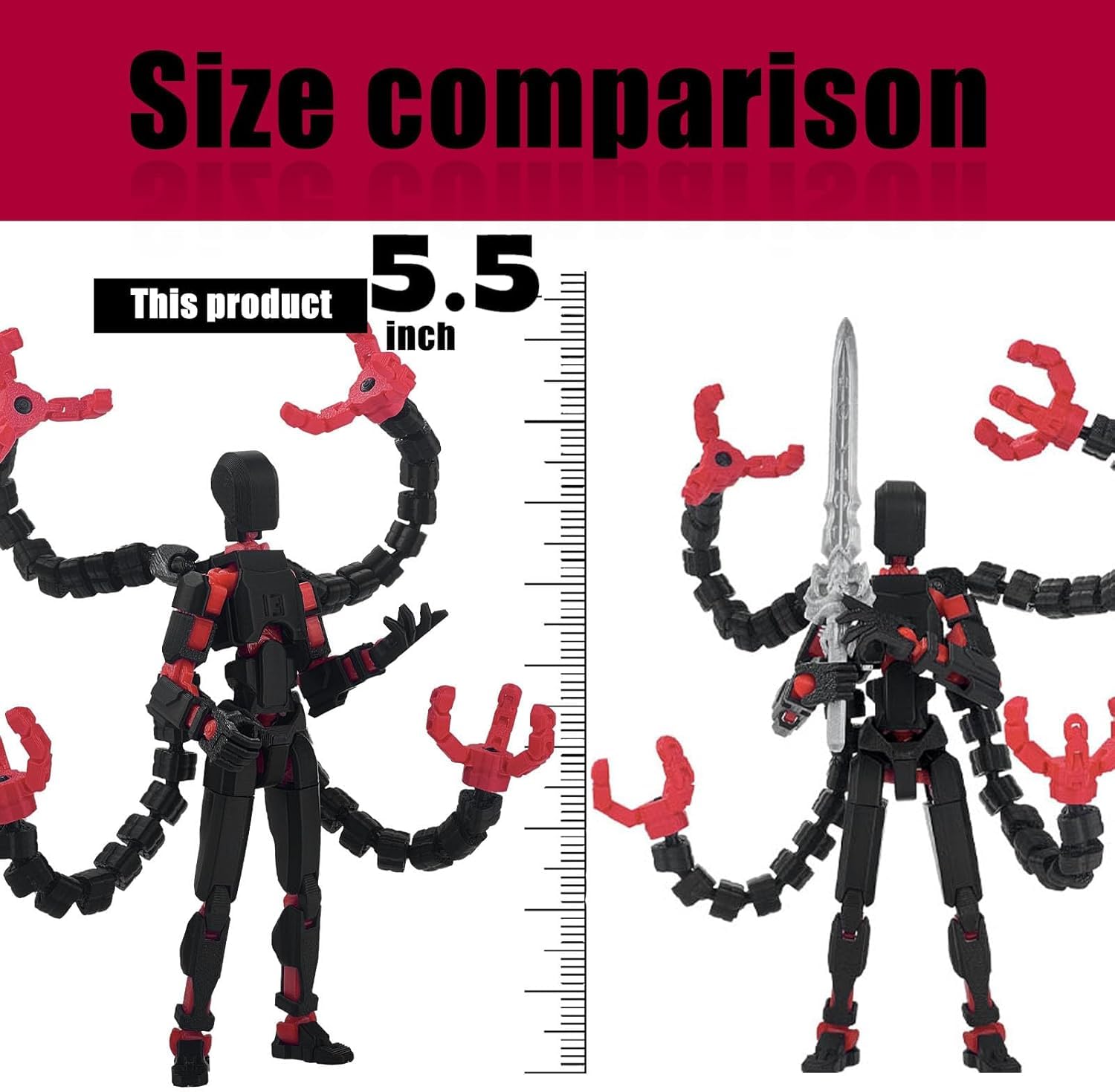 PkghoKids T13 seven weapon options for customizable character setups.