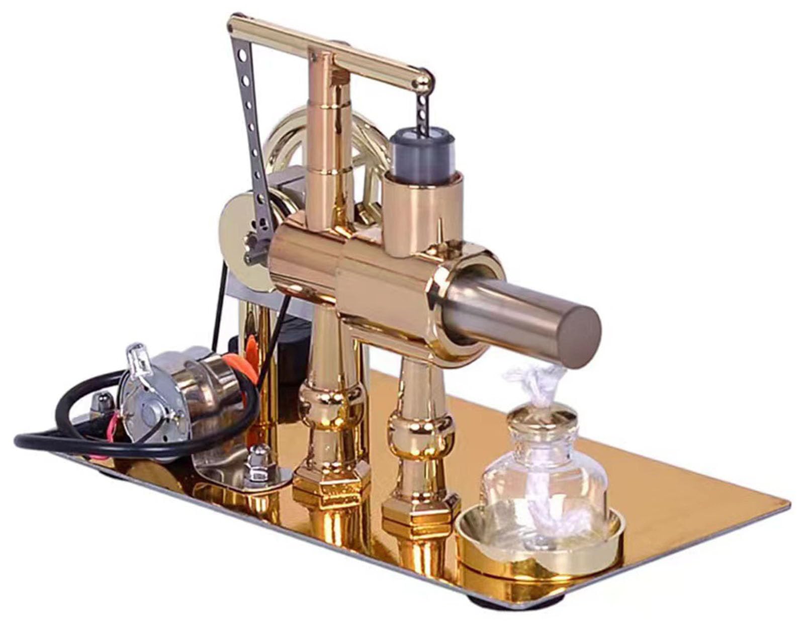 Pktiugf crank-rocker mechanism adds kinetic realism to a science toy