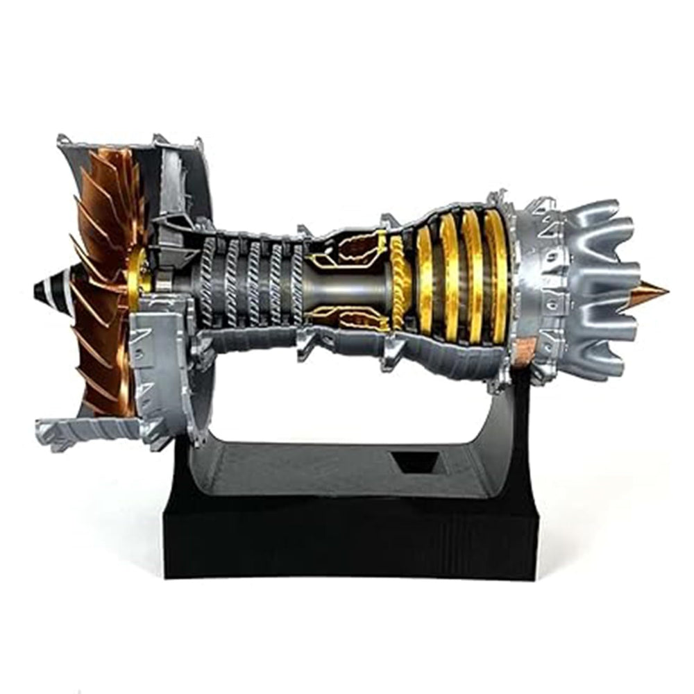 Pktiugf TR900 engine model side view shows layered casing and blade precision