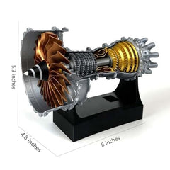 Pktiugf TR900 engine model top view reveals overall proportions for desk display