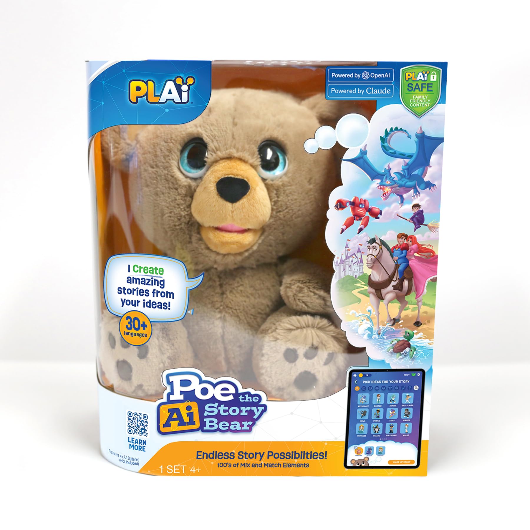Poe The AI Story Bear language options expand storytelling across languages