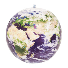 Planet Earth Gifts Earthball easy inflation with a simple valve for quick setup.
