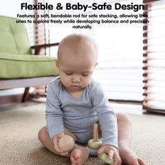 PlanToys First Stacking Ring designed for safe handling and durable toddler play.