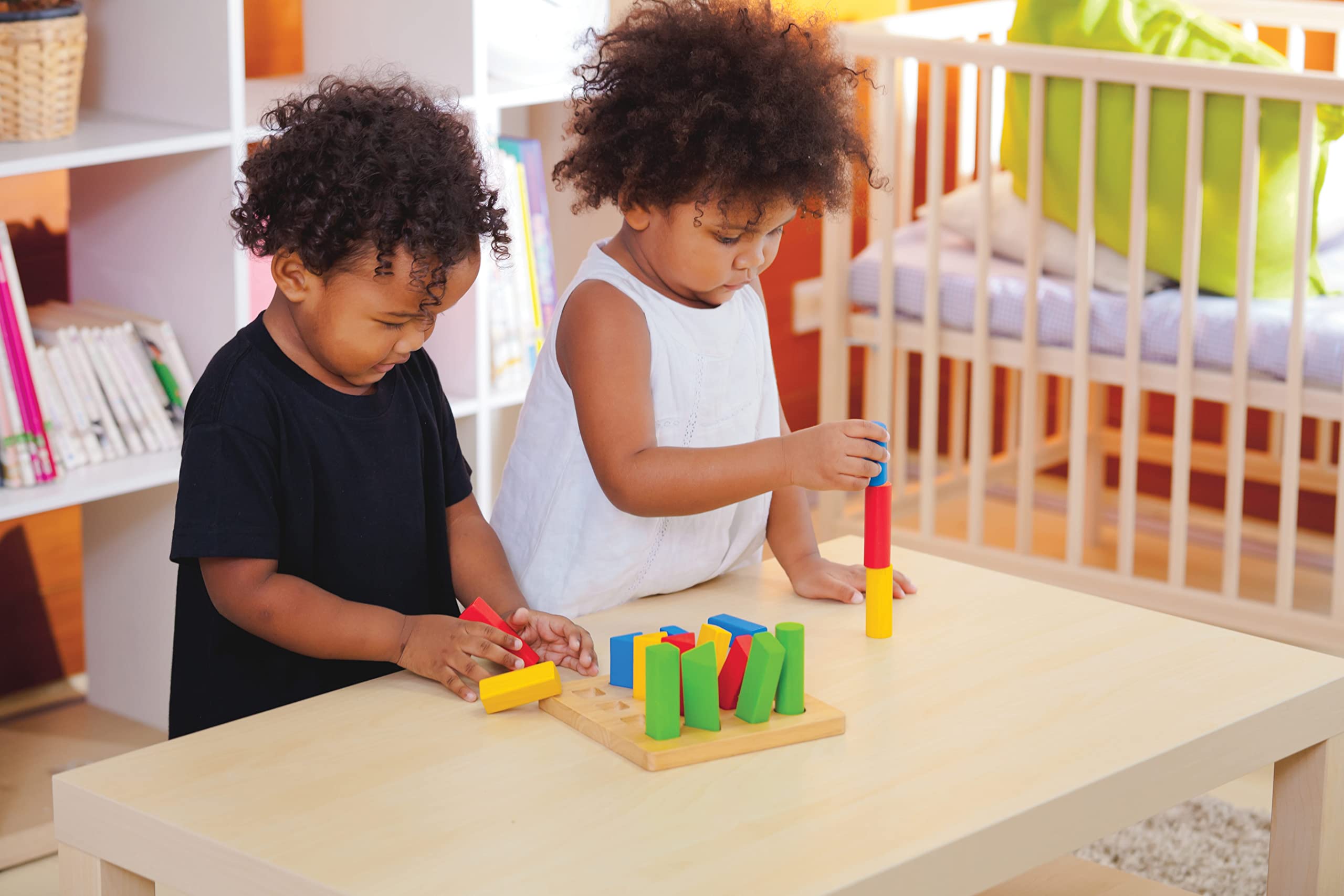 PlanToys Geometric Peg Board eco-friendly design blends sustainability with durable safe play