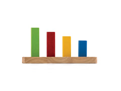 PlanToys Geometric Peg Board shapes promote color recognition and pattern discovery