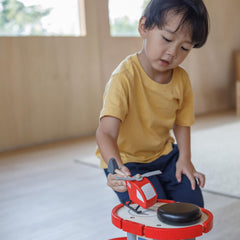 PlanToys Helicopter 6287 detailed craftsmanship signals durable, long-lasting fun