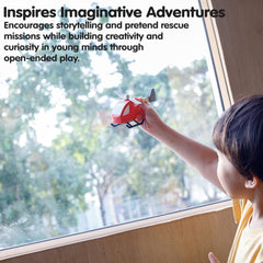 PlanToys Helicopter 6287 rubberwood texture emphasizes sustainable materials