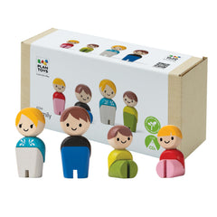 PlanToys PlanWorld family adults figures with flexible arms for lifelike storytelling.
