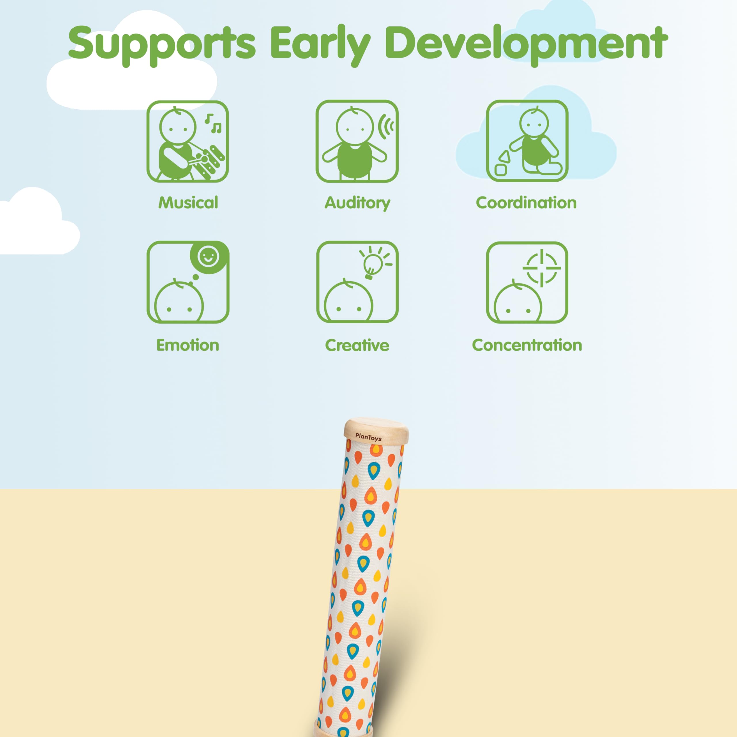 PlanToys Rhythm Box II supports fine motor skills with interactive play.