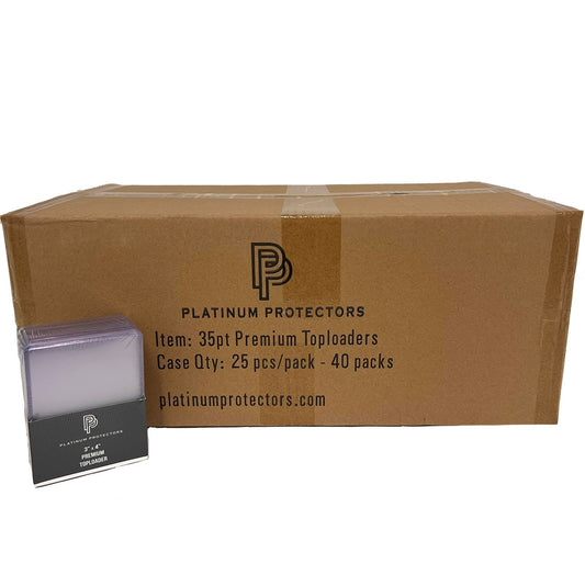 Platinum Protectors top load case packaging protects inventory during stocking and shipping.