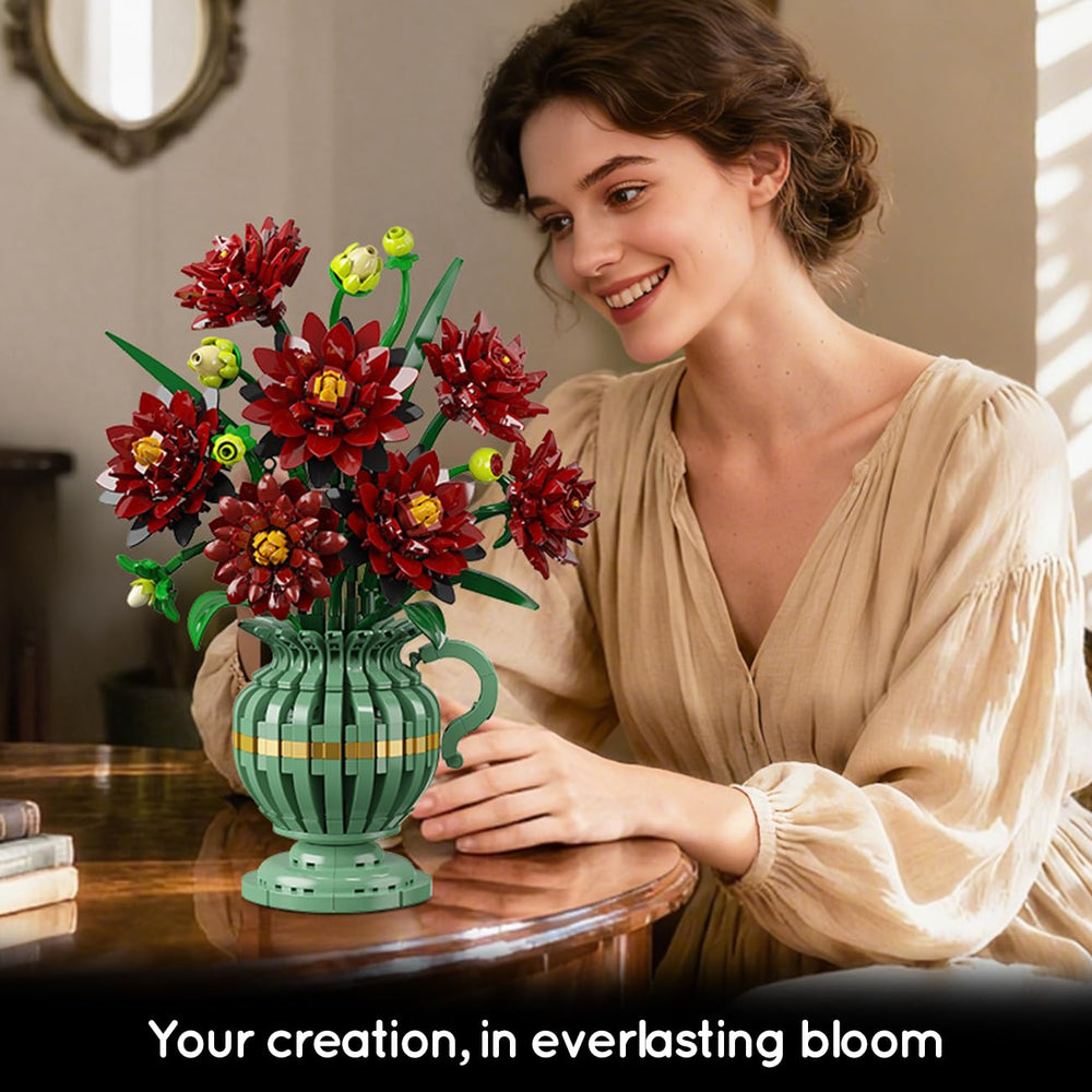 PLAXSOON Adjustable stems and leaves for custom bouquet shape