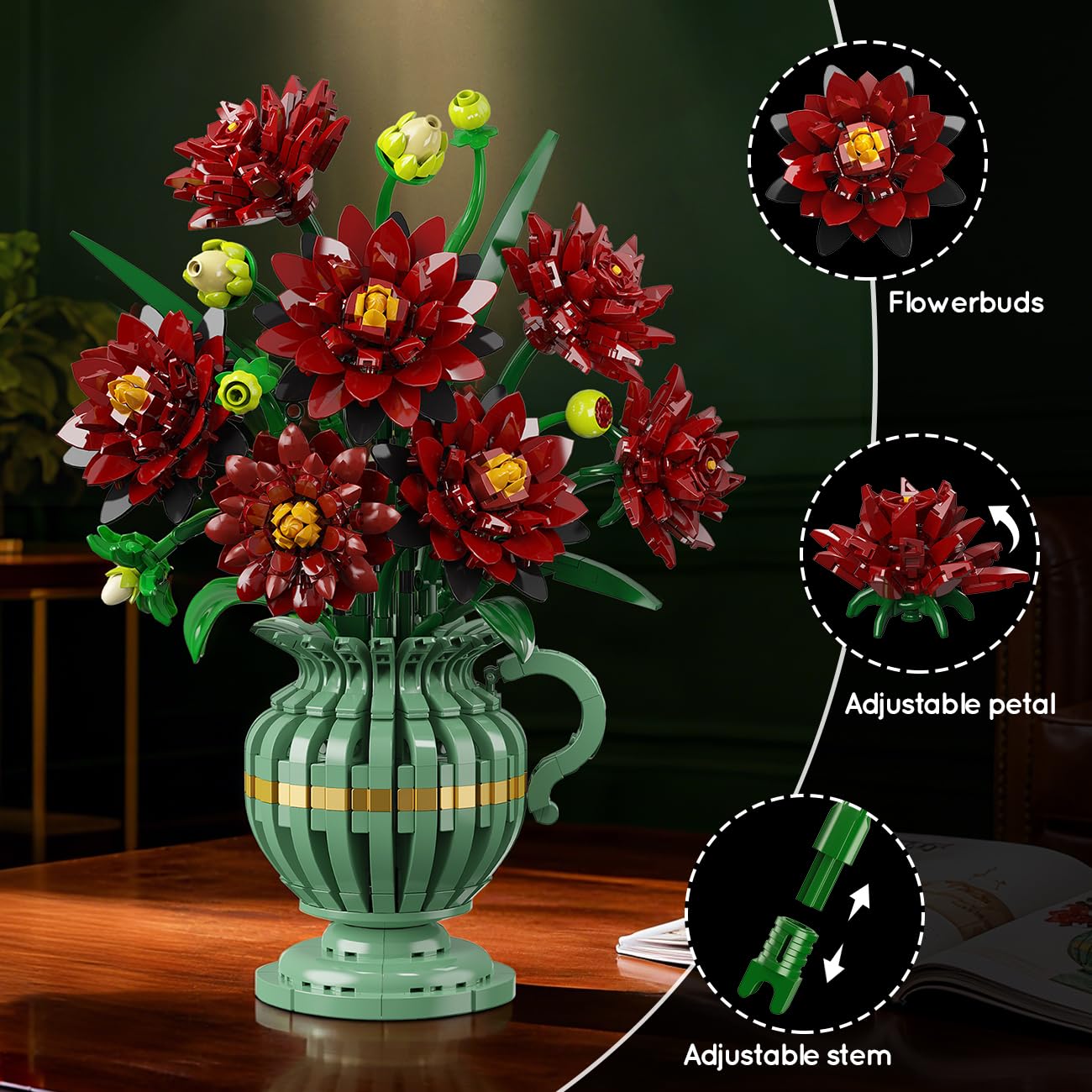 PLAXSOON Green buds add depth for realistic display