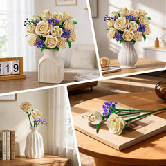 PLAXSOON purple gypsophila accents add soothing color to any shelf