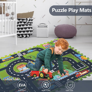 PLAY 10 interlocking tiles close-up edge showing secure joints for easy assembly