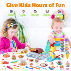 PLAY 2 in 1 Color Dough Color Cans for easy color mixing.