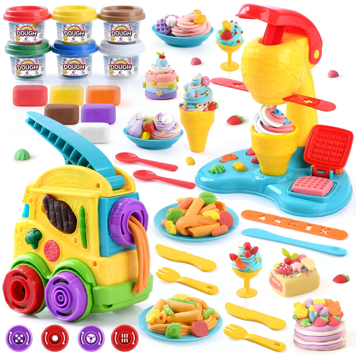 PLAY 2in1 ice cream maker in action for imaginative play and pretend treats