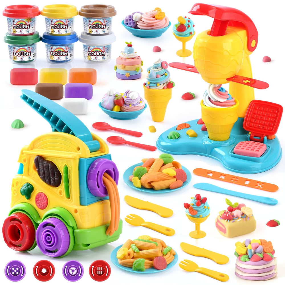 PLAY 2in1 ice cream maker in action for imaginative play and pretend treats