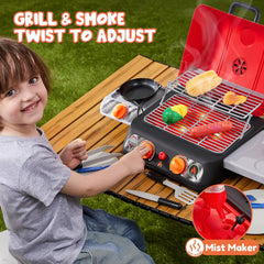 Play-Act grill smoke effect adds realistic ambiance for storytelling