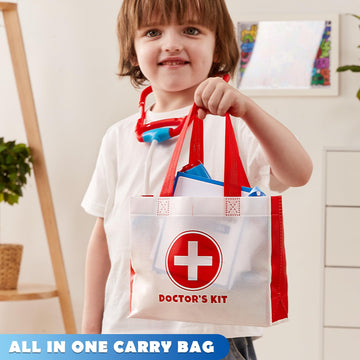 Play-Act Dress-Up Playset: versatile clinic scenes for creative play.