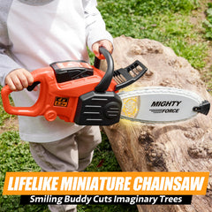 Play-Act Mighty Force chainsaw toy lights up the blade for engaging pretend play at night