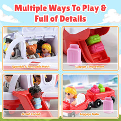 PLAY Airplane Toy open doors inviting hands-on interaction