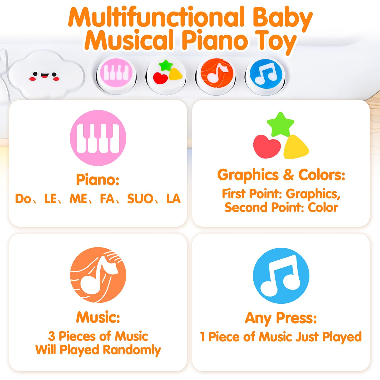 PLAY Easy-to-use design supports independent play and parent-child bonding.