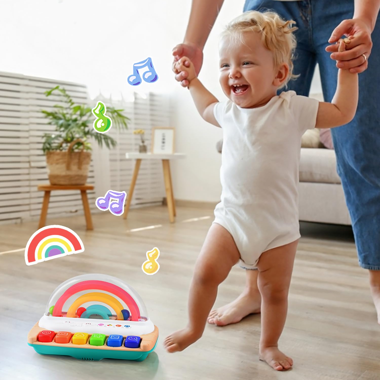 PLAY Safe ABS material with rounded edges keeps little hands secure during play.