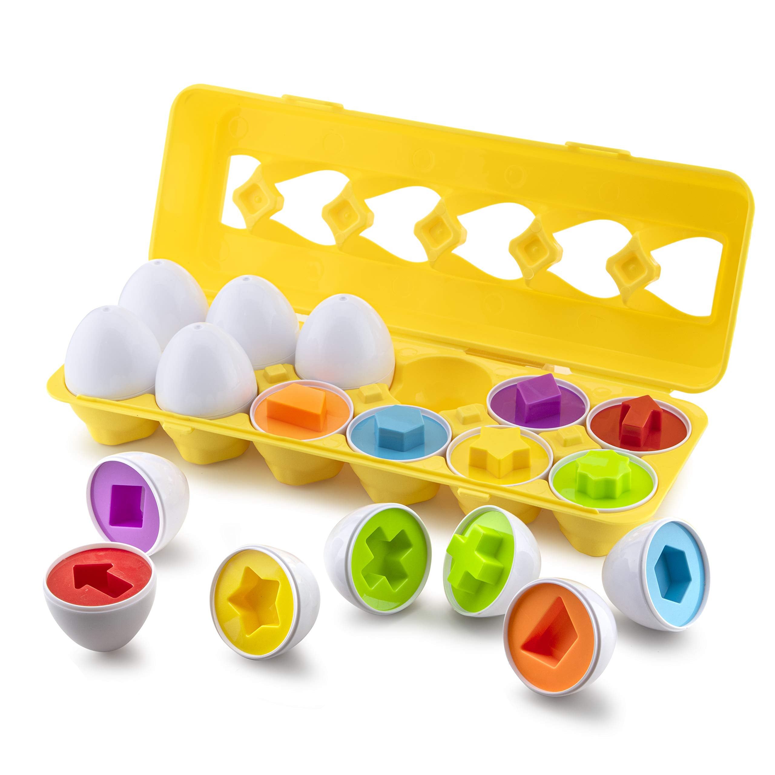Play Brainy color eggs pack boosts early color recognition.