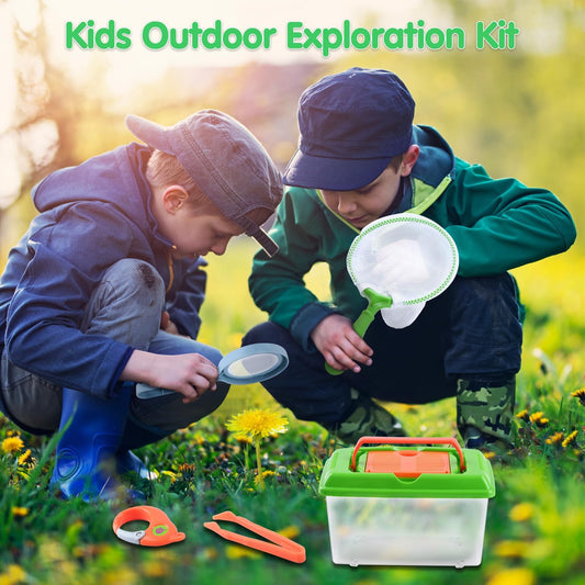 PLAY bug vacuum in hand captures tiny insects safely for observation.