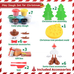 PLAY Christmas dough kit for tree assembly encourages independent, creative play.