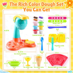 PLAY clay dough noodle maker encourages creativity while building hand strength.