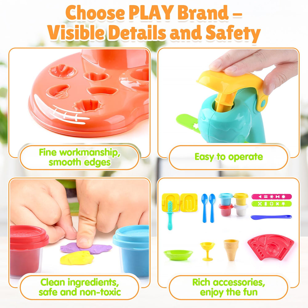PLAY clay dough tools and ruler boost shaping and precision during play.