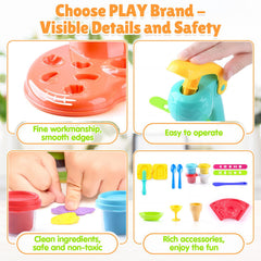 PLAY clay dough tools and ruler boost shaping and precision during play.