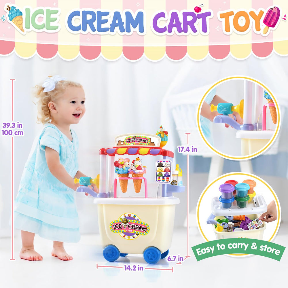 PLAY Color dough 12 cans provide versatile toppings for multi-layered ice cream creations