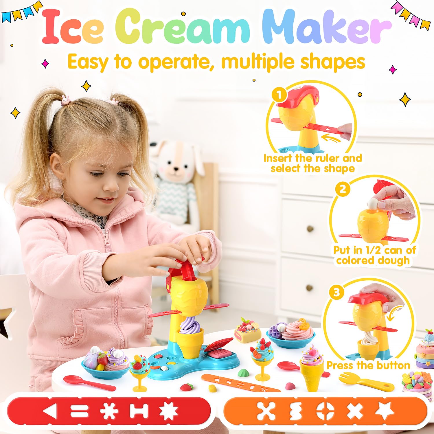 PLAY color dough is safe and non-toxic for worry-free play